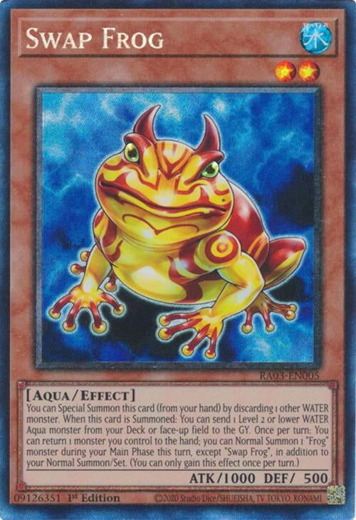 Image for Swap Frog (PCR) (Quarter Century Bonanza) (RA03-EN005) - YuGiOh