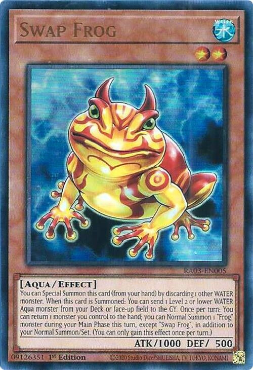 Image for Swap Frog (UR) (Quarter Century Bonanza) (RA03-EN005) - YuGiOh