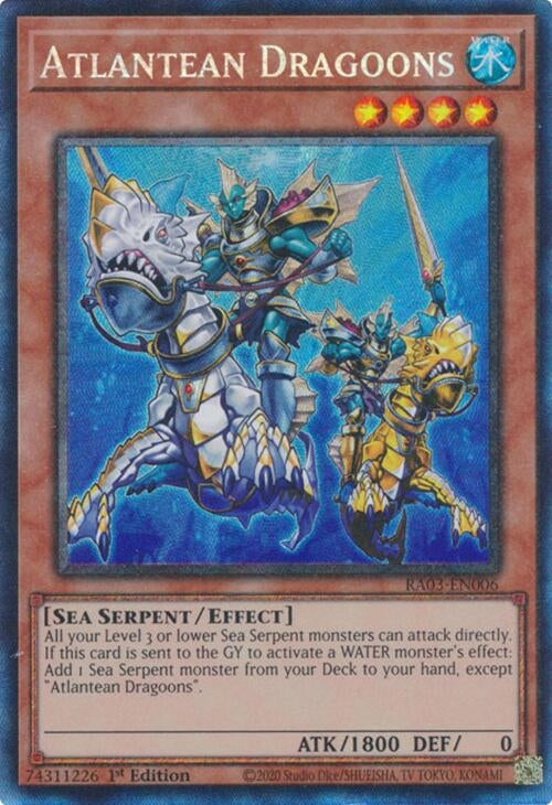 Image for Atlantean Dragoons (PCR) (Quarter Century Bonanza) (RA03-EN006) - YuGiOh