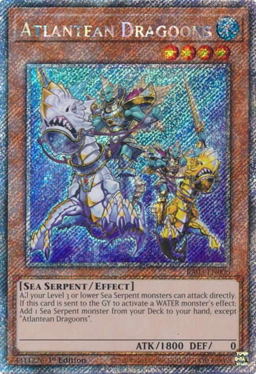 Image for Atlantean Dragoons (Platinum Secret Rare) (Quarter Century Bonanza) (RA03-EN006) - YuGiOh