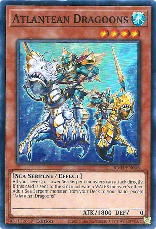 Image for Atlantean Dragoons (Quarter Century Bonanza) (RA03-EN006) - YuGiOh
