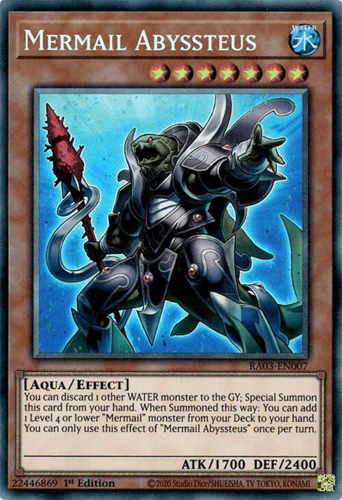 Image for Mermail Abyssteus (PCR) (Quarter Century Bonanza) (RA03-EN007) - YuGiOh