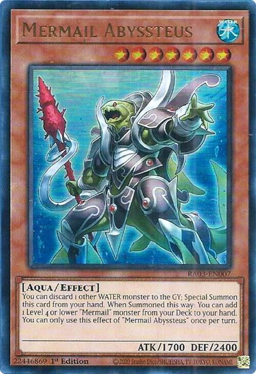 Image for Mermail Abyssteus (UR) (Quarter Century Bonanza) (RA03-EN007) - YuGiOh