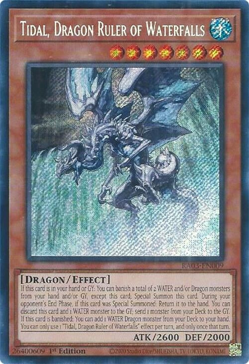 Image for Tidal, Dragon Ruler of Waterfalls (Secret Rare) (Quarter Century Bonanza) (RA03-EN009) - YuGiOh