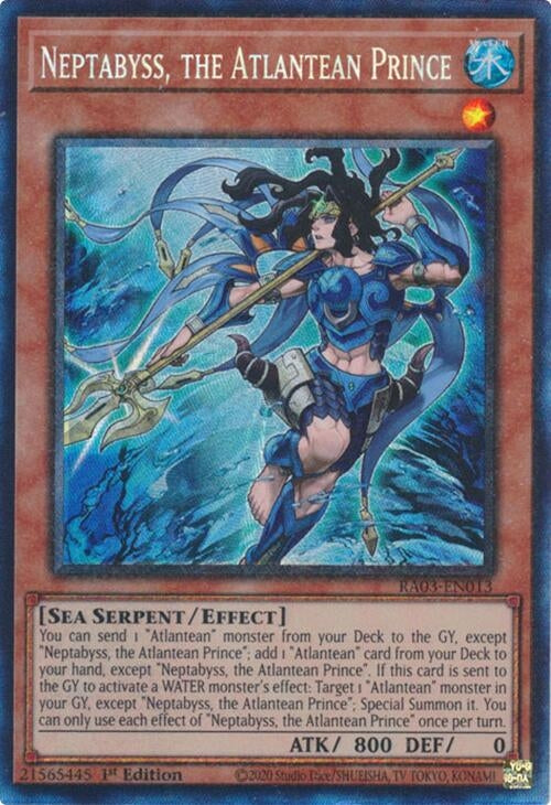 Image for Neptabyss, the Atlantean Prince (PCR) (Quarter Century Bonanza) (RA03-EN013) - YuGiOh