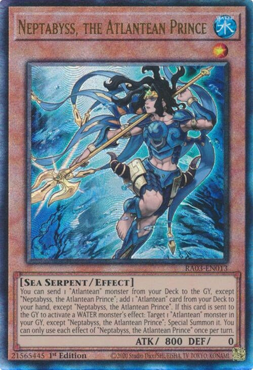Image for Neptabyss, the Atlantean Prince (PUR) (Quarter Century Bonanza) (RA03-EN013) - YuGiOh