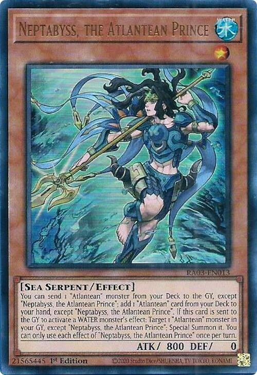Image for Neptabyss, the Atlantean Prince (UR) (Quarter Century Bonanza) (RA03-EN013) - YuGiOh