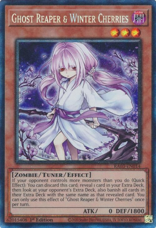 Image for Ghost Reaper & Winter Cherries (Alternate Art) (PCR) (Quarter Century Bonanza) (RA03-EN014) - YuGiOh