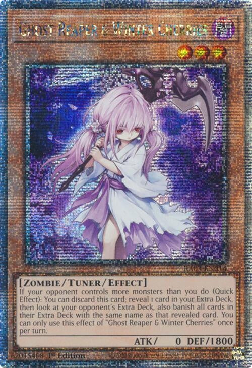 Image for Ghost Reaper & Winter Cherries (Quarter Century Secret Rare) (Quarter Century Bonanza) (RA03-EN014) - YuGiOh