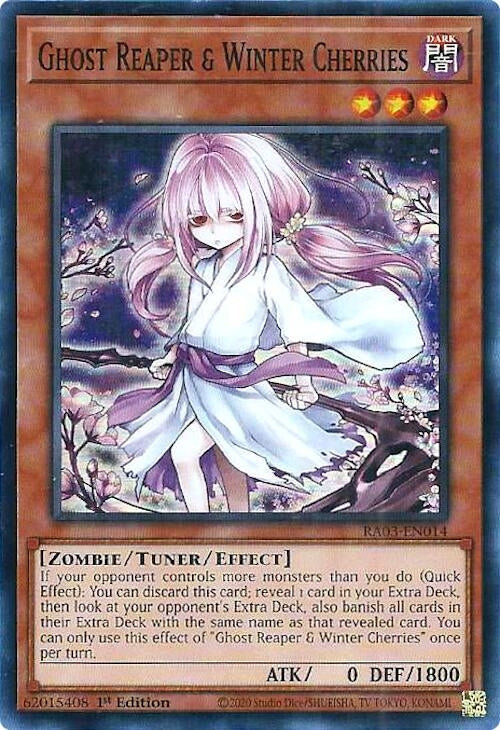 Image for Ghost Reaper & Winter Cherries (Alternate Art) (Quarter Century Bonanza) (RA03-EN014) - YuGiOh