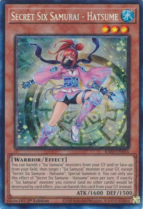 Image for Secret Six Samurai - Hatsume (PCR) (Quarter Century Bonanza) (RA03-EN016) - YuGiOh