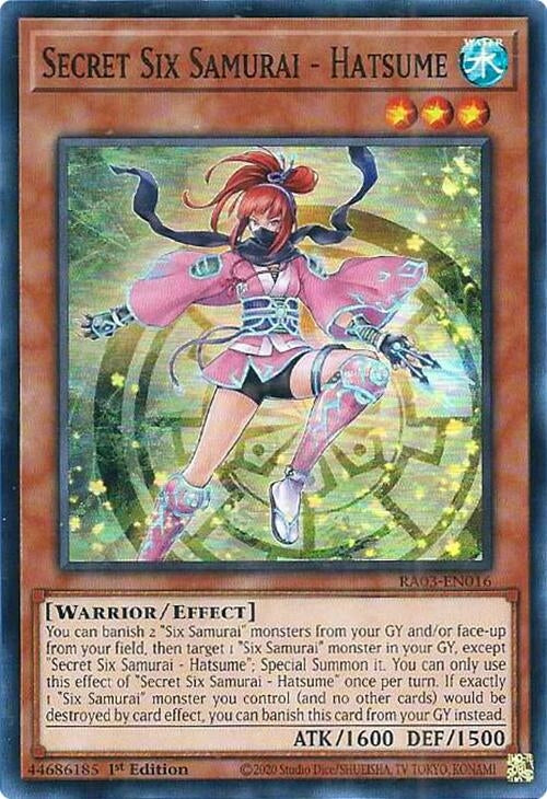 Image for Secret Six Samurai - Hatsume (Quarter Century Bonanza) (RA03-EN016) - YuGiOh