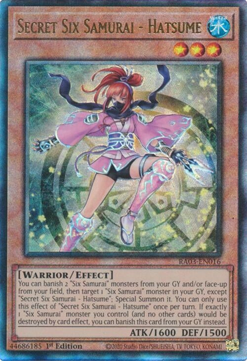 Image for Secret Six Samurai - Hatsume (PUR) (Quarter Century Bonanza) (RA03-EN016) - YuGiOh