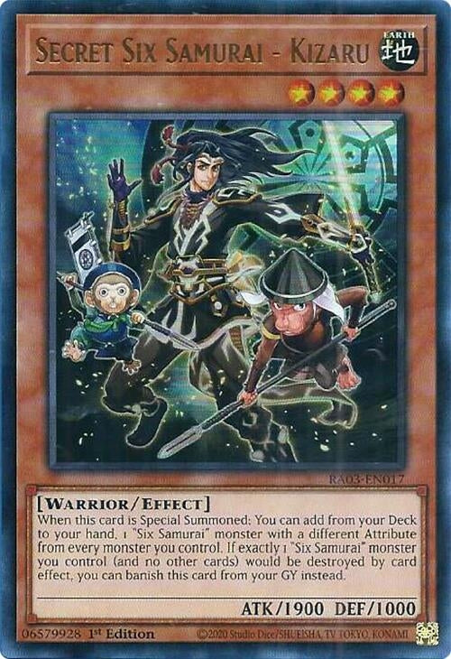 Image for Secret Six Samurai - Kizaru (UR) (Quarter Century Bonanza) (RA03-EN017) - YuGiOh