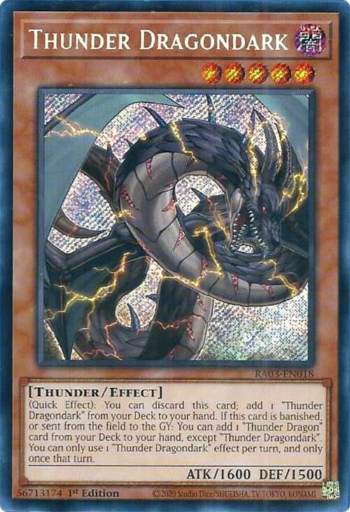 Image for Thunder Dragondark (Secret Rare) (Quarter Century Bonanza) (RA03-EN018) - YuGiOh