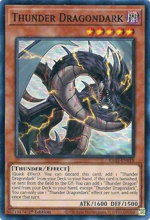 Image for Thunder Dragondark (Quarter Century Bonanza) (RA03-EN018) - YuGiOh