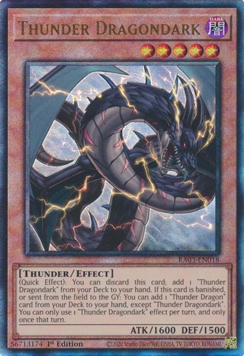 Image for Thunder Dragondark (PUR) (Quarter Century Bonanza) (RA03-EN018) - YuGiOh