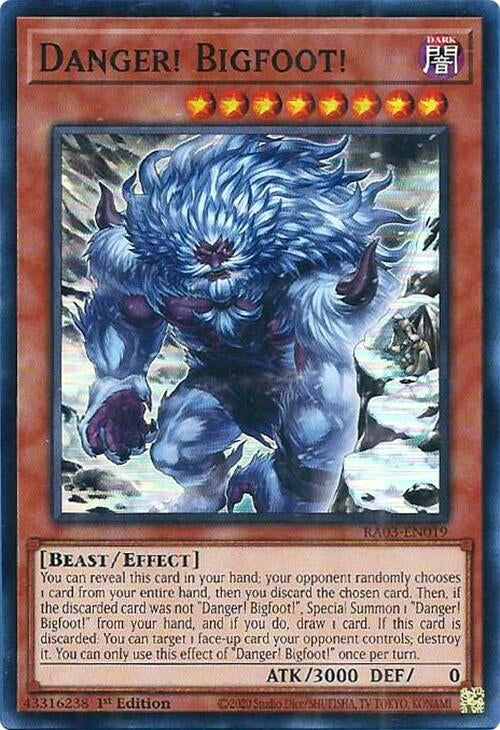 Image for Danger! Bigfoot! (Alternate Art) (Quarter Century Bonanza) (RA03-EN019) - YuGiOh