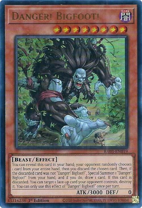 Image for Danger! Bigfoot! (UR) (Quarter Century Bonanza) (RA03-EN019) - YuGiOh