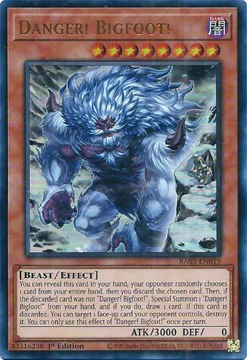 Image for Danger! Bigfoot! (Alternate Art) (UR) (Quarter Century Bonanza) (RA03-EN019) - YuGiOh