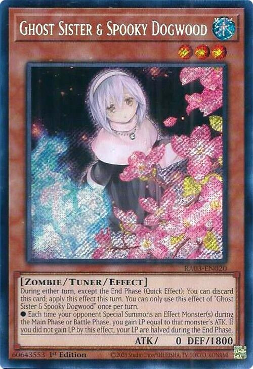 Image for Ghost Sister & Spooky Dogwood (Alternate Art) (Secret Rare) (Quarter Century Bonanza) (RA03-EN020) - YuGiOh