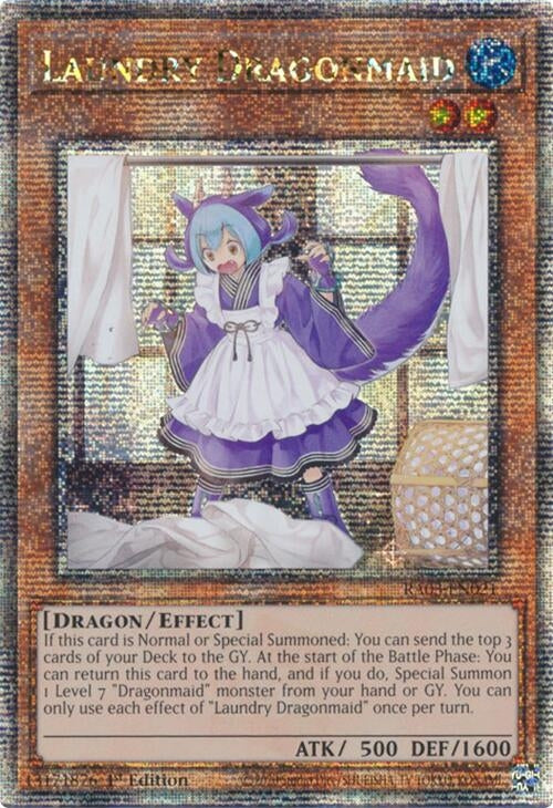Image for Laundry Dragonmaid (Quarter Century Secret Rare) (Quarter Century Bonanza) (RA03-EN021) - YuGiOh