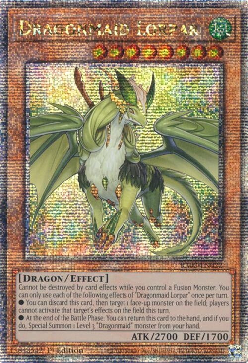 Image for Dragonmaid Lorpar (Quarter Century Secret Rare) (Quarter Century Bonanza) (RA03-EN022) - YuGiOh