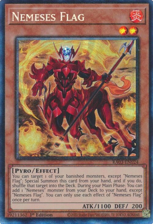 Image for Nemeses Flag (PCR) (Quarter Century Bonanza) (RA03-EN024) - YuGiOh