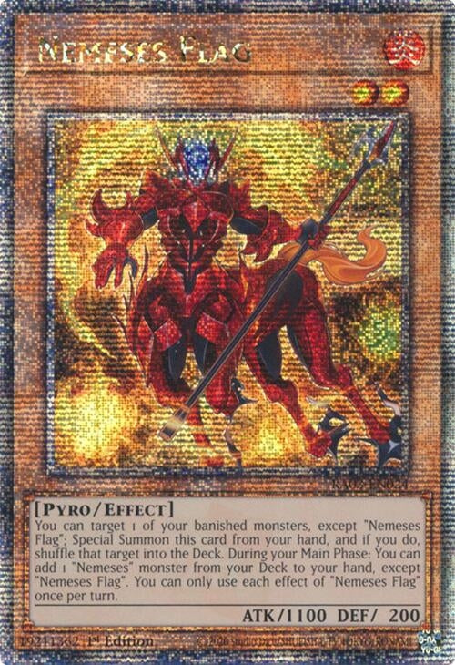 Image for Nemeses Flag (Quarter Century Secret Rare) (Quarter Century Bonanza) (RA03-EN024) - YuGiOh