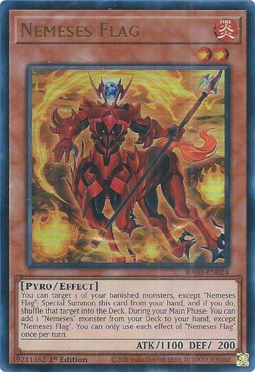 Image for Nemeses Flag (UR) (Quarter Century Bonanza) (RA03-EN024) - YuGiOh