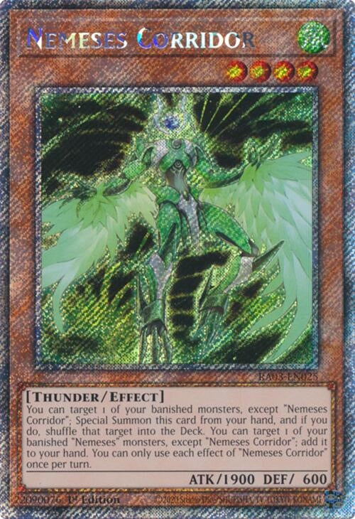 Image for Nemeses Corridor (Platinum Secret Rare) (Quarter Century Bonanza) (RA03-EN025) - YuGiOh