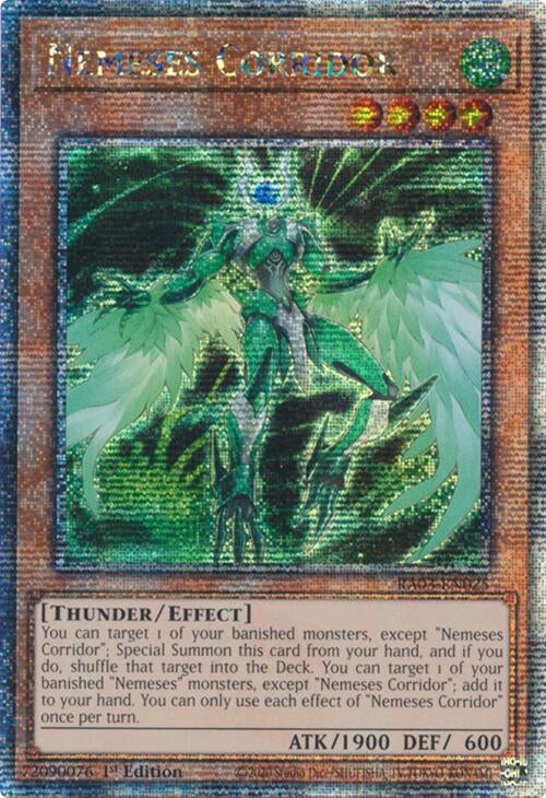 Image for Nemeses Corridor (Quarter Century Secret Rare) (Quarter Century Bonanza) (RA03-EN025) - YuGiOh