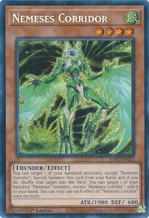 Image for Nemeses Corridor (Secret Rare) (Quarter Century Bonanza) (RA03-EN025) - YuGiOh