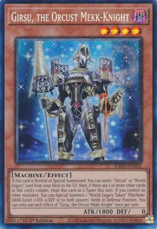Image for Girsu, the Orcust Mekk-Knight (PCR) (Quarter Century Bonanza) (RA03-EN026) - YuGiOh