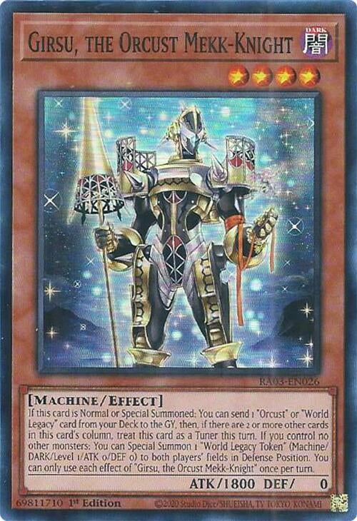 Image for Girsu, the Orcust Mekk-Knight (Quarter Century Bonanza) (RA03-EN026) - YuGiOh
