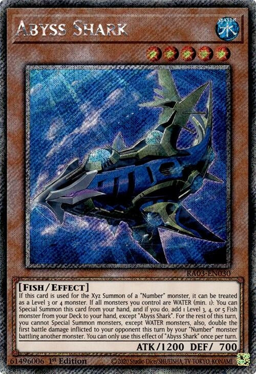 Image for Abyss Shark (Platinum Secret Rare) (Quarter Century Bonanza) (RA03-EN030) - YuGiOh