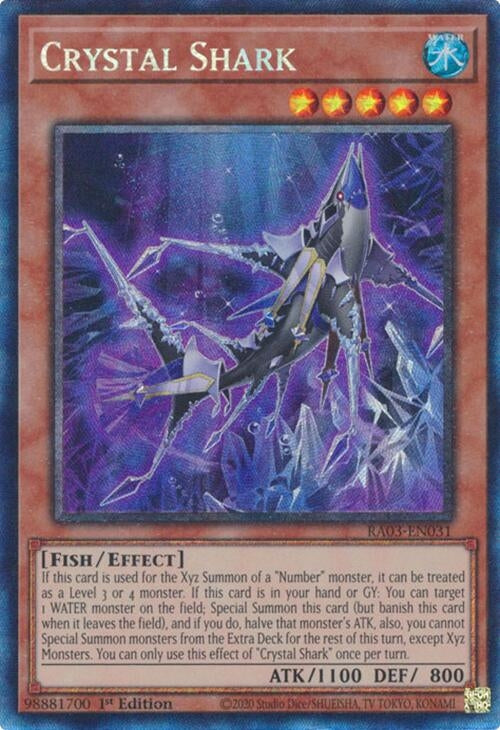 Image for Crystal Shark (PCR) (Quarter Century Bonanza) (RA03-EN031) - YuGiOh