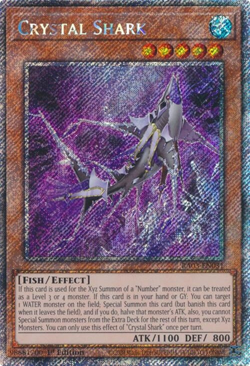 Image for Crystal Shark (Platinum Secret Rare) (Quarter Century Bonanza) (RA03-EN031) - YuGiOh