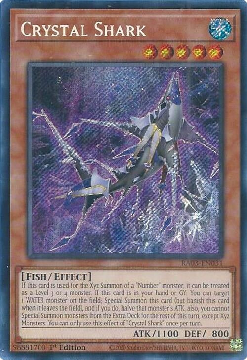 Image for Crystal Shark (Secret Rare) (Quarter Century Bonanza) (RA03-EN031) - YuGiOh