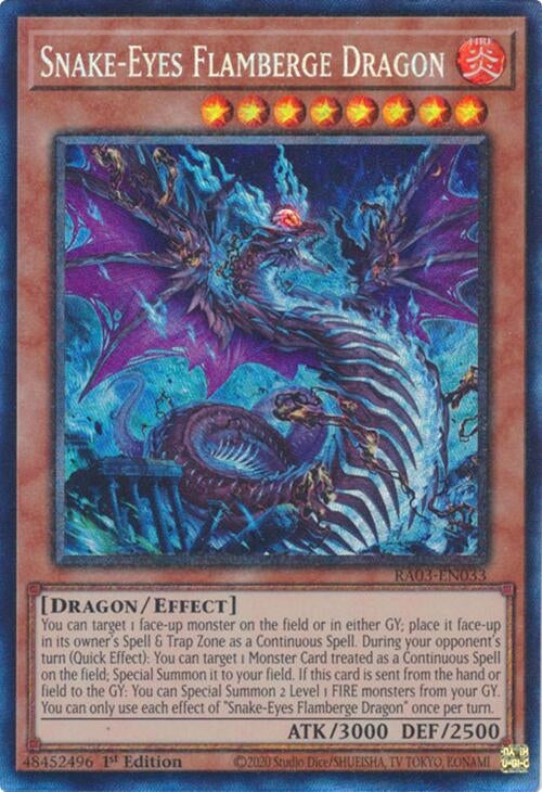 Image for Snake-Eyes Flamberge Dragon (PCR) (Quarter Century Bonanza) (RA03-EN033) - YuGiOh