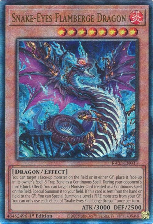 Image for Snake-Eyes Flamberge Dragon (PUR) (Quarter Century Bonanza) (RA03-EN033) - YuGiOh