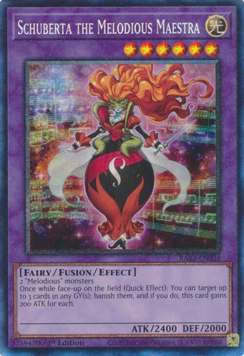 Image for Schuberta the Melodious Maestra (PCR) (Quarter Century Bonanza) (RA03-EN034) - YuGiOh