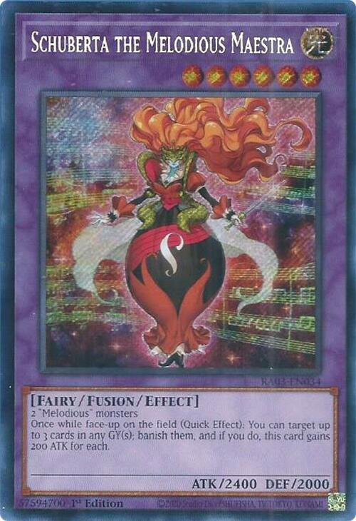 Image for Schuberta the Melodious Maestra (Secret Rare) (Quarter Century Bonanza) (RA03-EN034) - YuGiOh