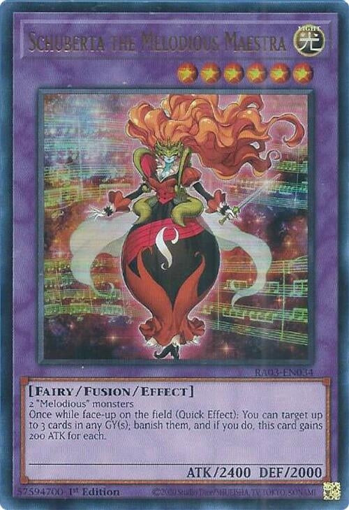 Image for Schuberta the Melodious Maestra (UR) (Quarter Century Bonanza) (RA03-EN034) - YuGiOh