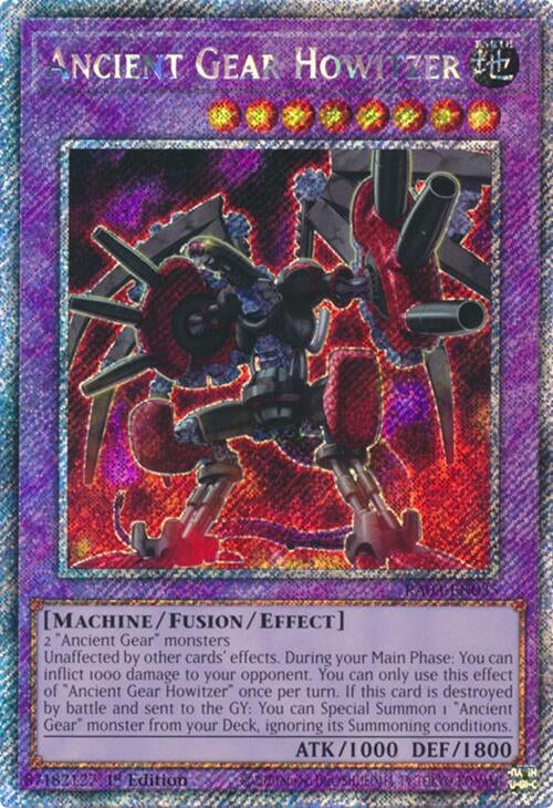 Image for Ancient Gear Howitzer (Platinum Secret Rare) (Quarter Century Bonanza) (RA03-EN035) - YuGiOh