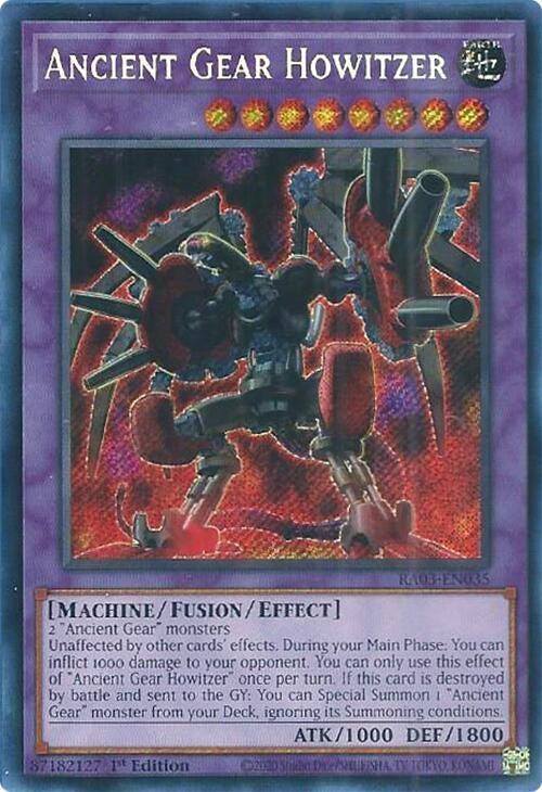Image for Ancient Gear Howitzer (Secret Rare) (Quarter Century Bonanza) (RA03-EN035) - YuGiOh