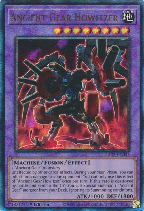 Image for Ancient Gear Howitzer (PUR) (Quarter Century Bonanza) (RA03-EN035) - YuGiOh