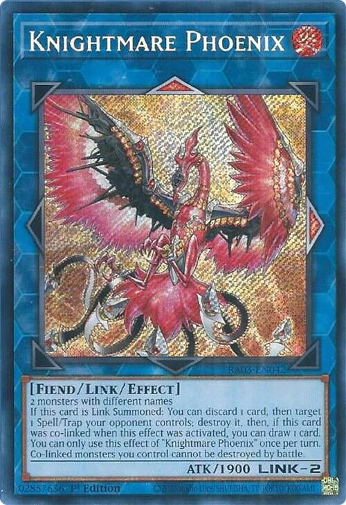Image for Knightmare Phoenix (Secret Rare) (Quarter Century Bonanza) (RA03-EN042) - YuGiOh