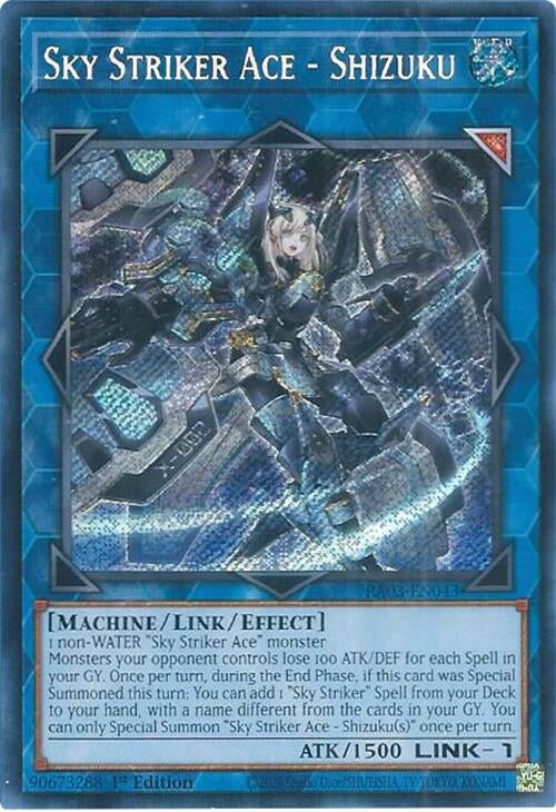 Image for Sky Striker Ace - Shizuku (Secret Rare) (Quarter Century Bonanza) (RA03-EN043) - YuGiOh