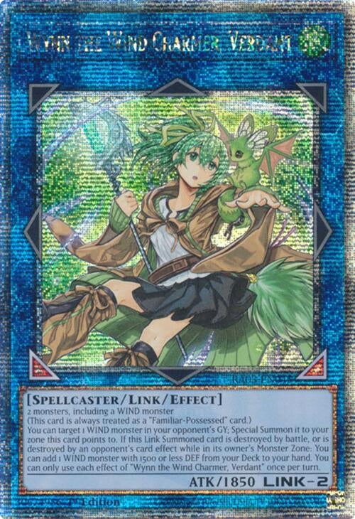 Image for Wynn the Wind Charmer, Verdant (Quarter Century Secret Rare) (Quarter Century Bonanza) (RA03-EN045) - YuGiOh